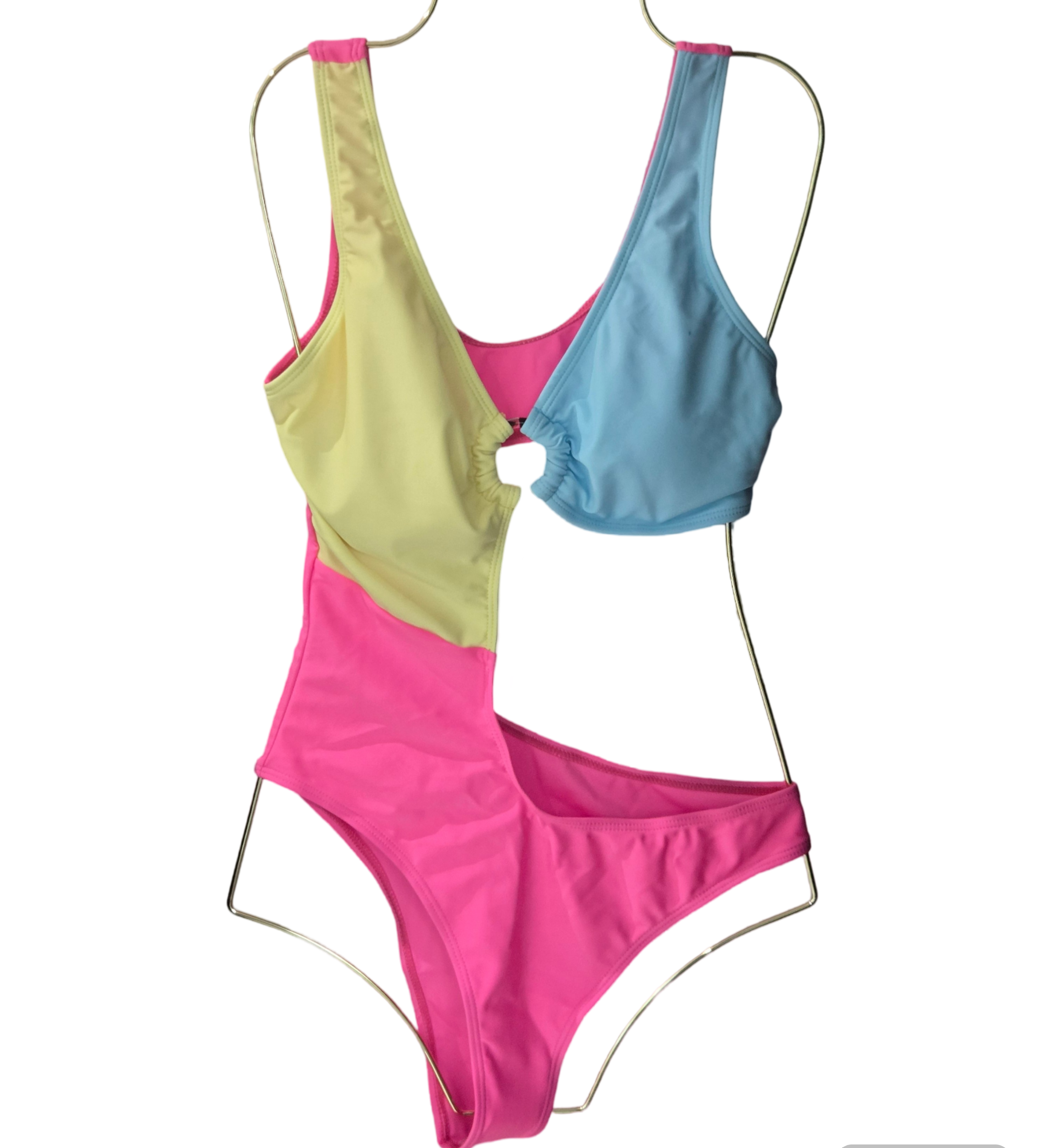Baby Blue Triple Color Bathing Suit