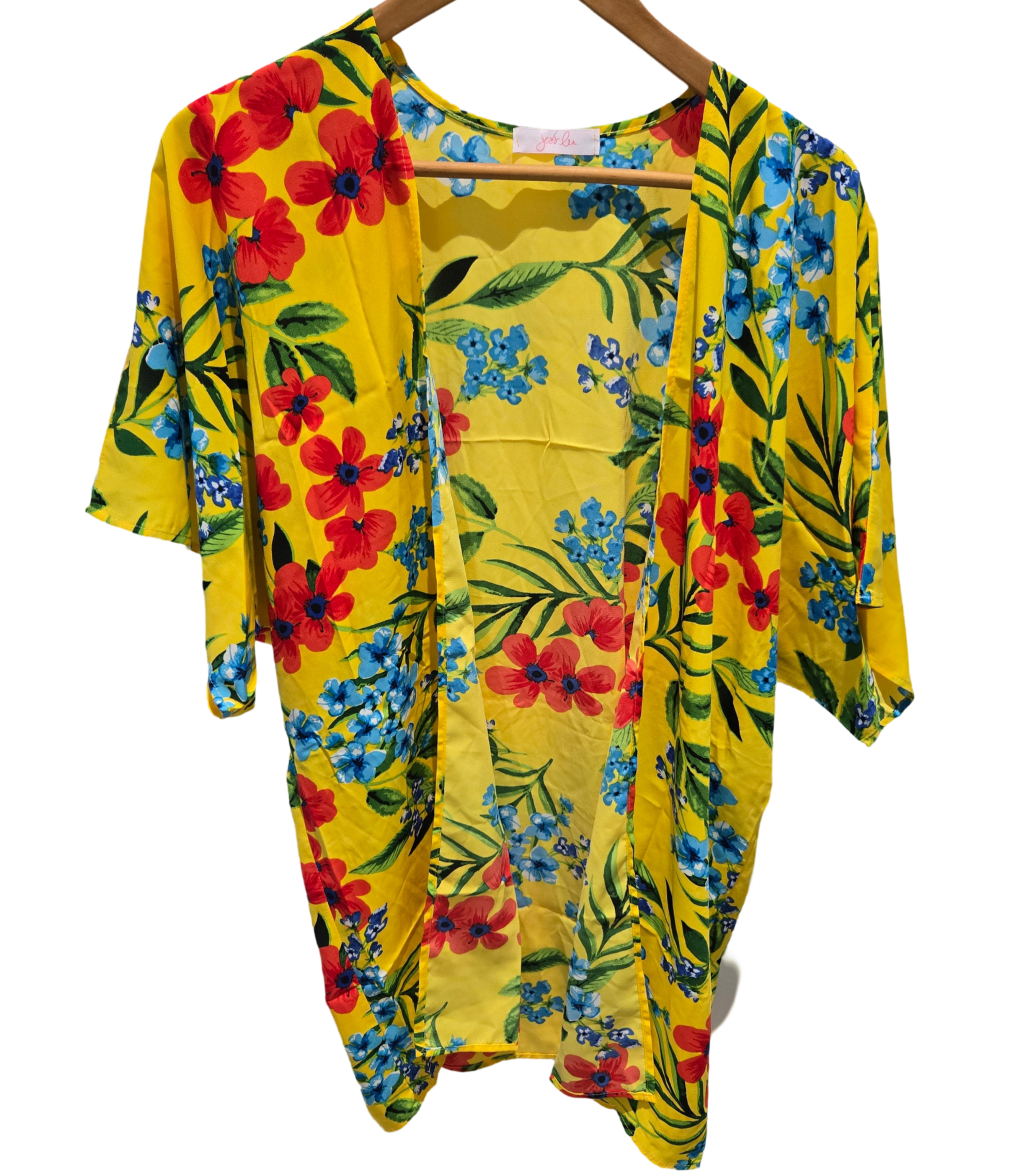 Flower Yellow Kimono