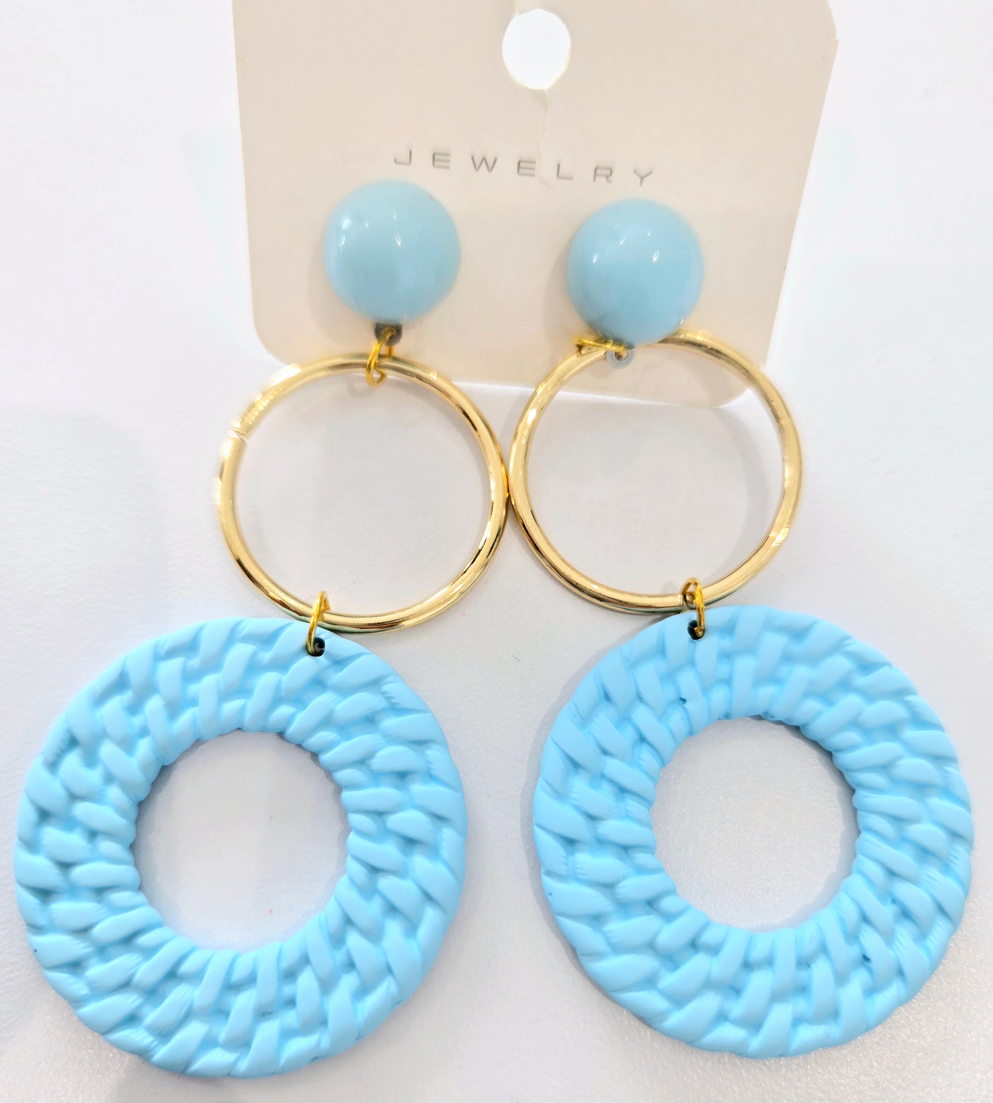 Triple Circles Color Earrings