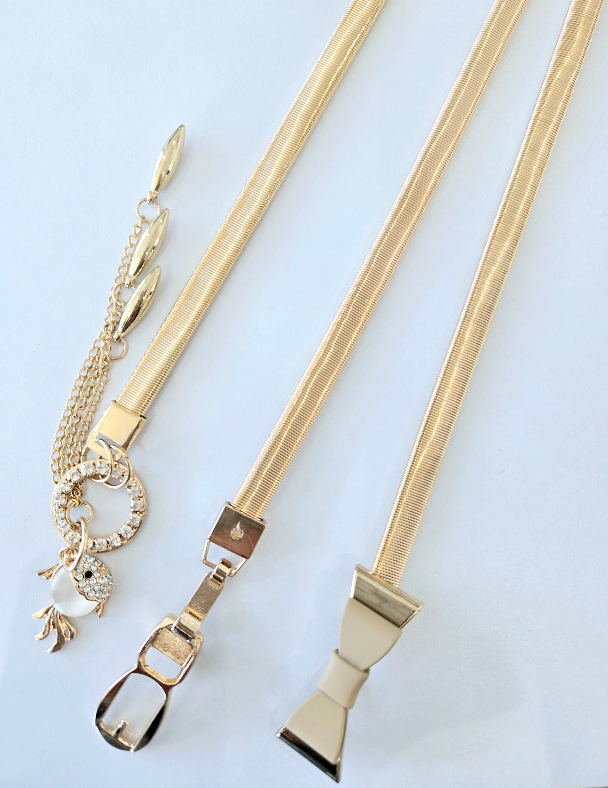 Gold Elastic Belts
