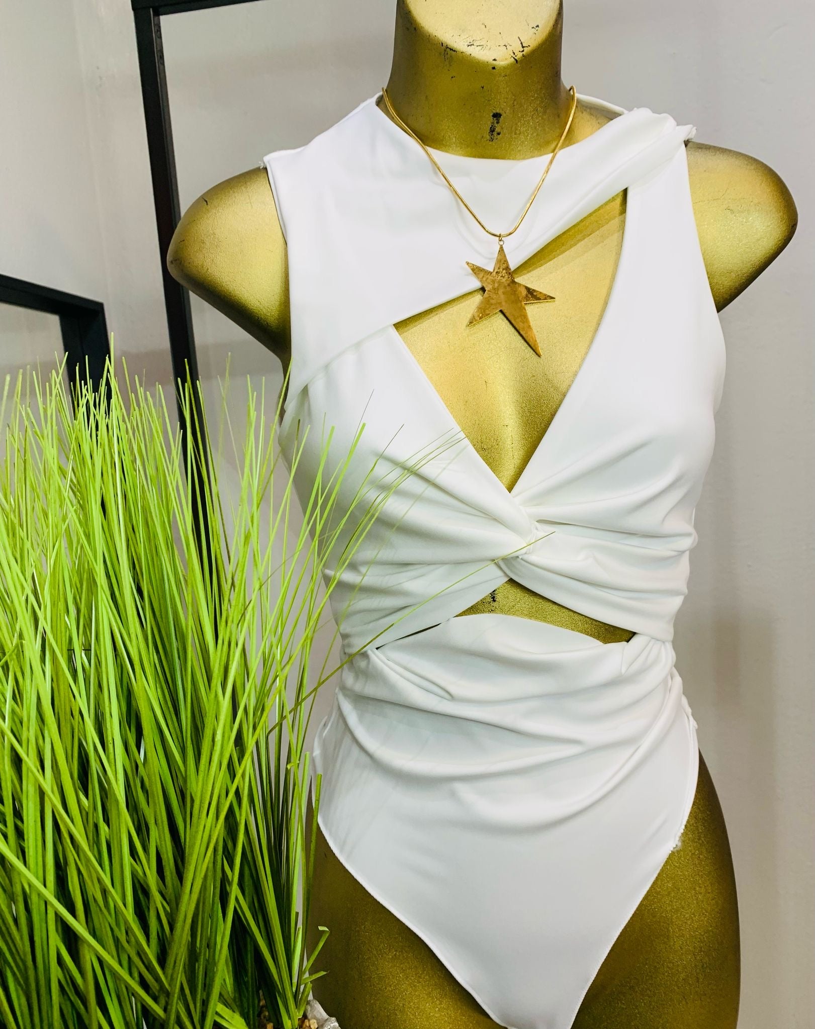 White Lycra Bodysuit