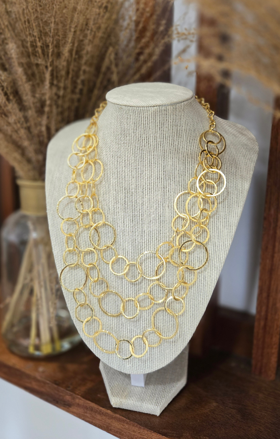 Circles Gold Necklace
