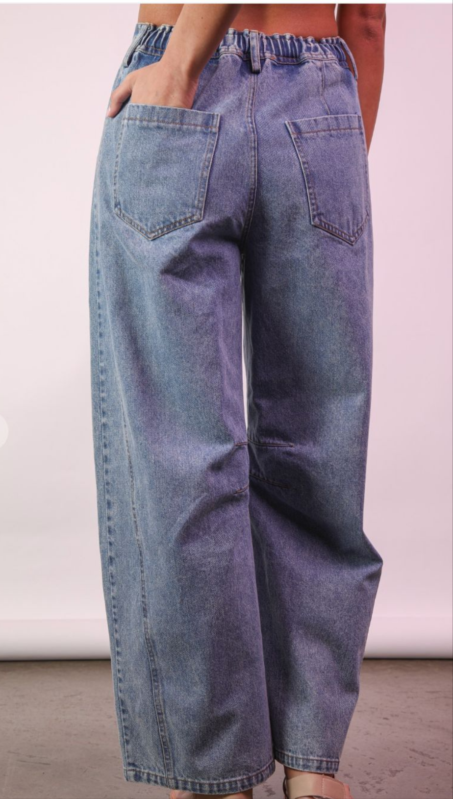 New M Índigo Barrel Jeans