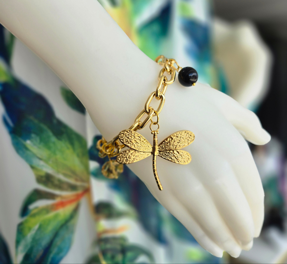 Dragonfly Gold Bracelet