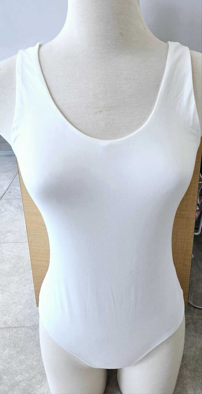 White Basic Bodysuit