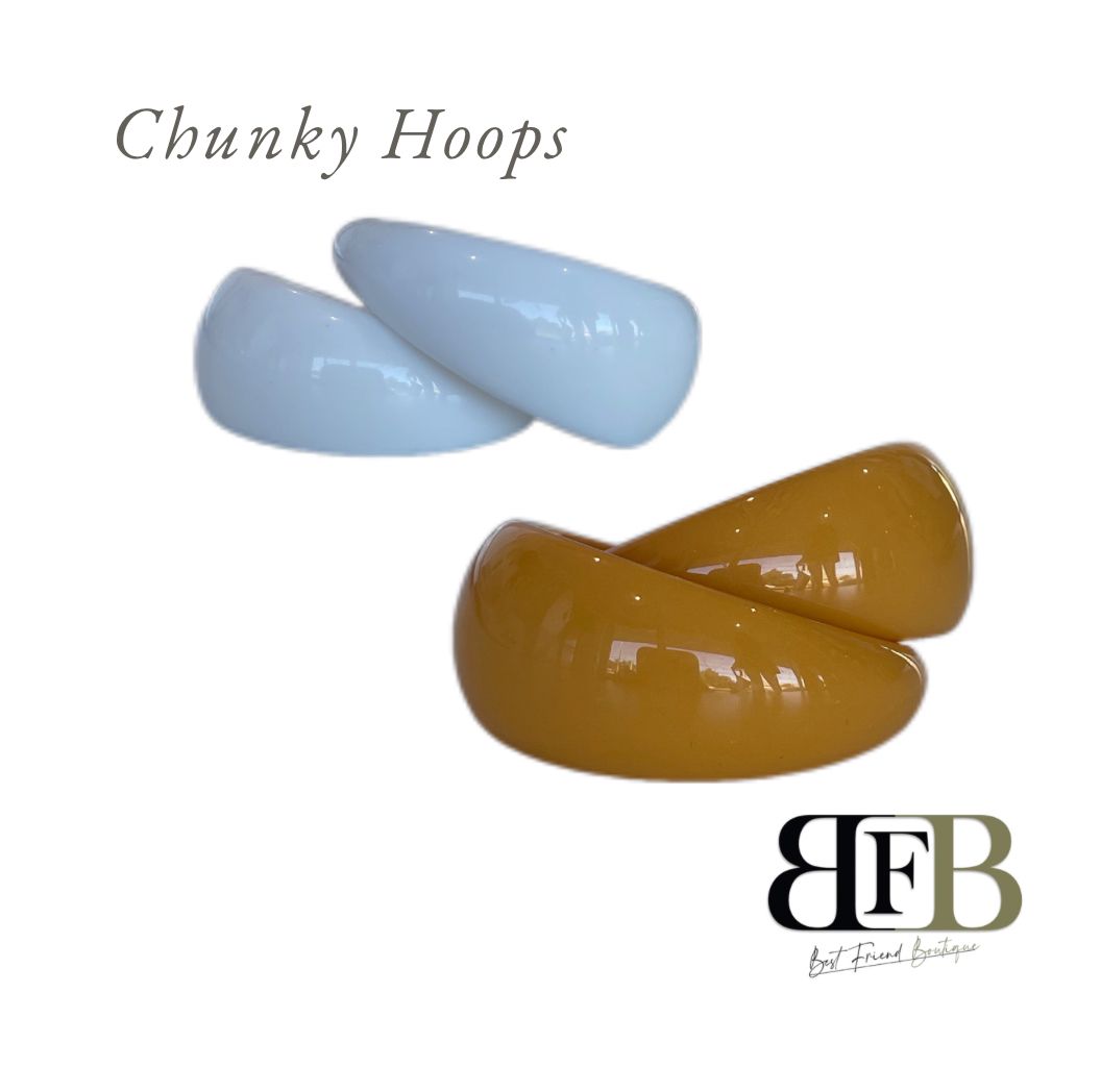 Chunky Solid Hoops