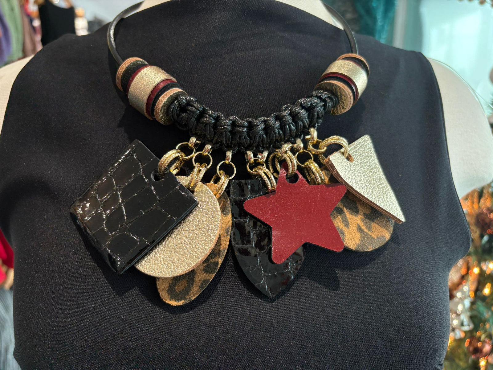 Indumenti Animal Print Necklace