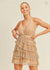 Gold ruffles dress