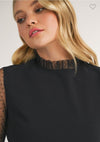 Black Lace Sleeves Dress