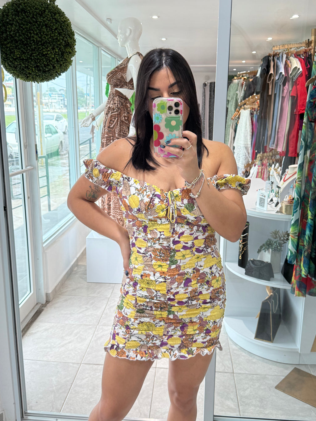 Skylar Madison Brown Print Dress