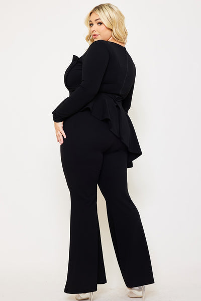 Asymmetrical Plus Jumpsuit