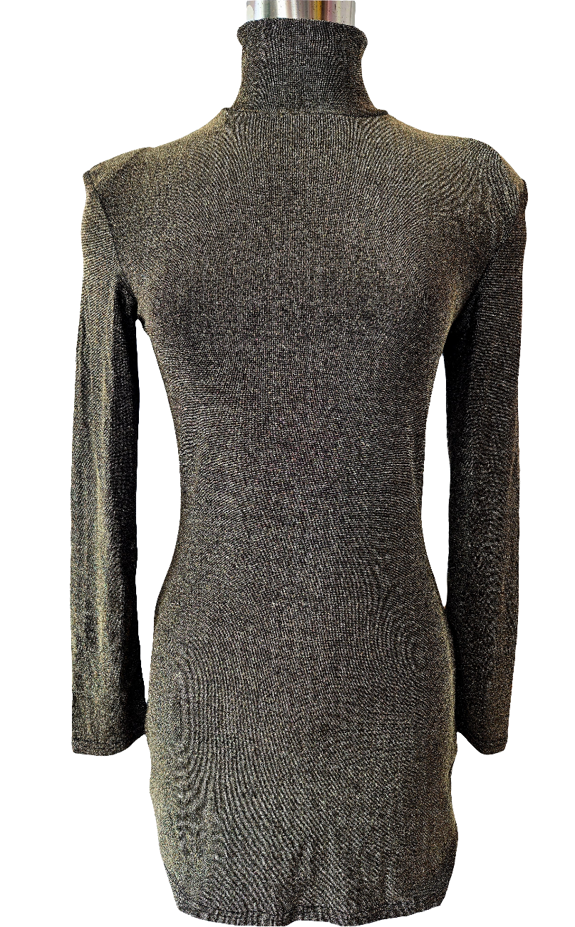 Gold Glitter Short Dress