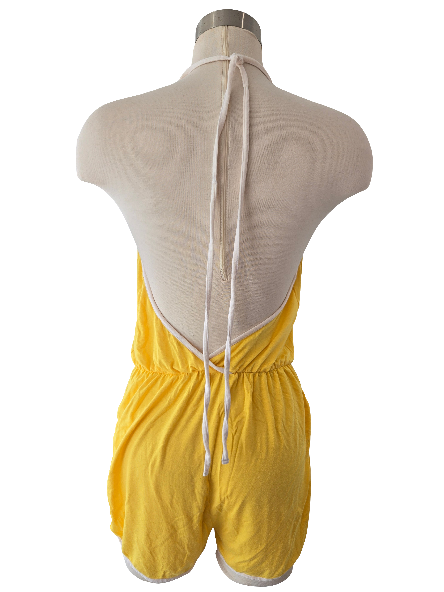 Yellow Cotton Romper