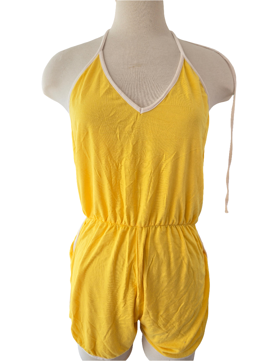 Yellow Cotton Romper