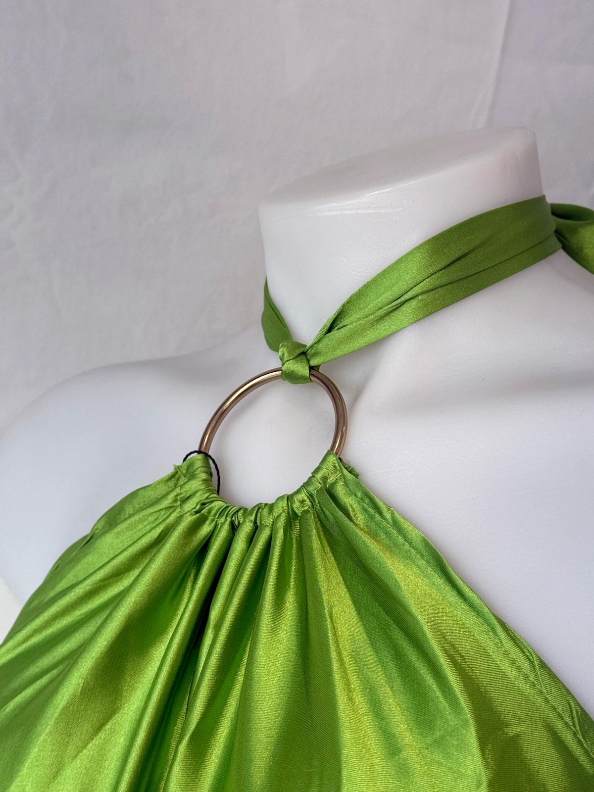 Emerald Silky Dress