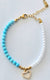 Aqua & Pearls Bracelet