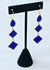 Gold & Blue Earrings