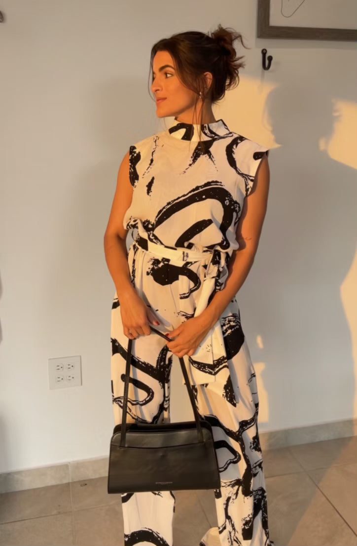 Valentine Black & White Jumpsuit