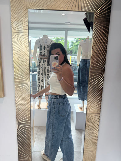 New M Índigo Barrel Jeans