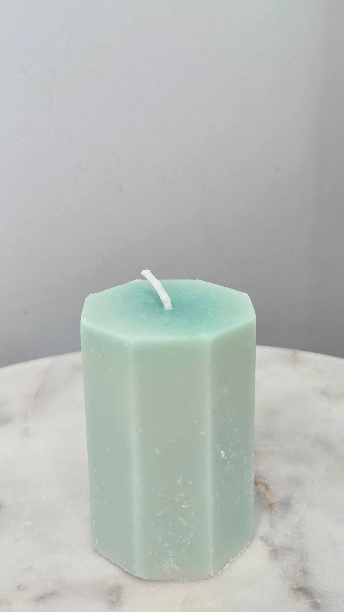 Octagon Green Candle
