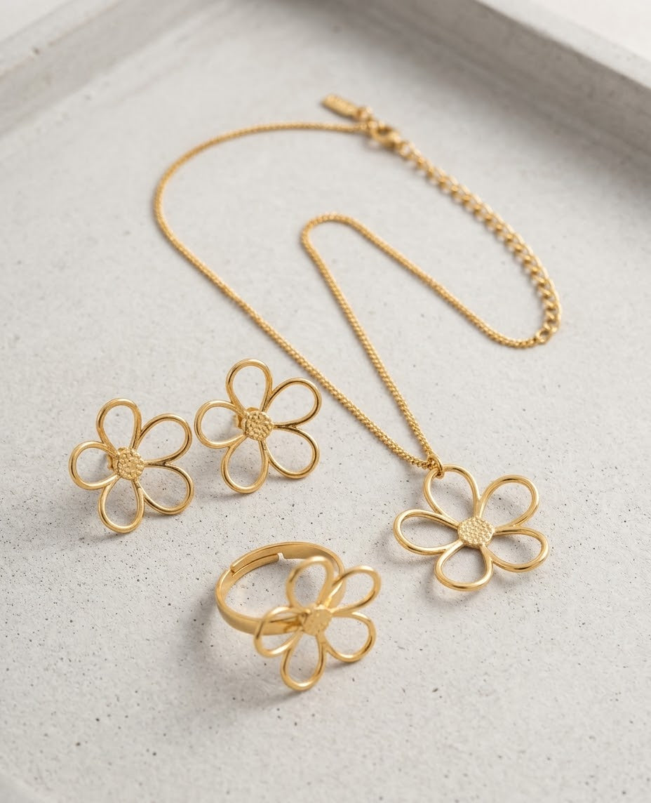 Gardenia Gold Set