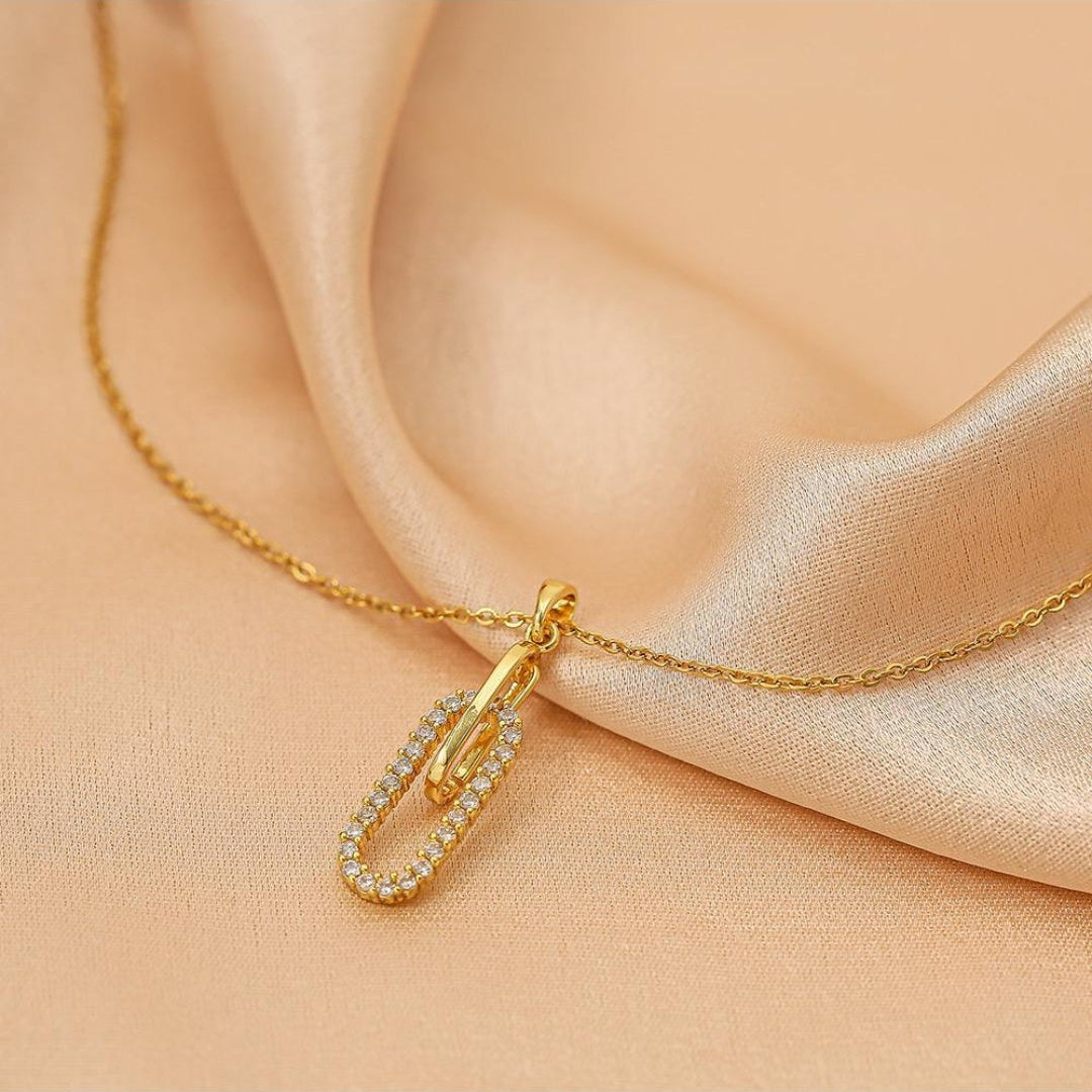 Heart Pin Necklace