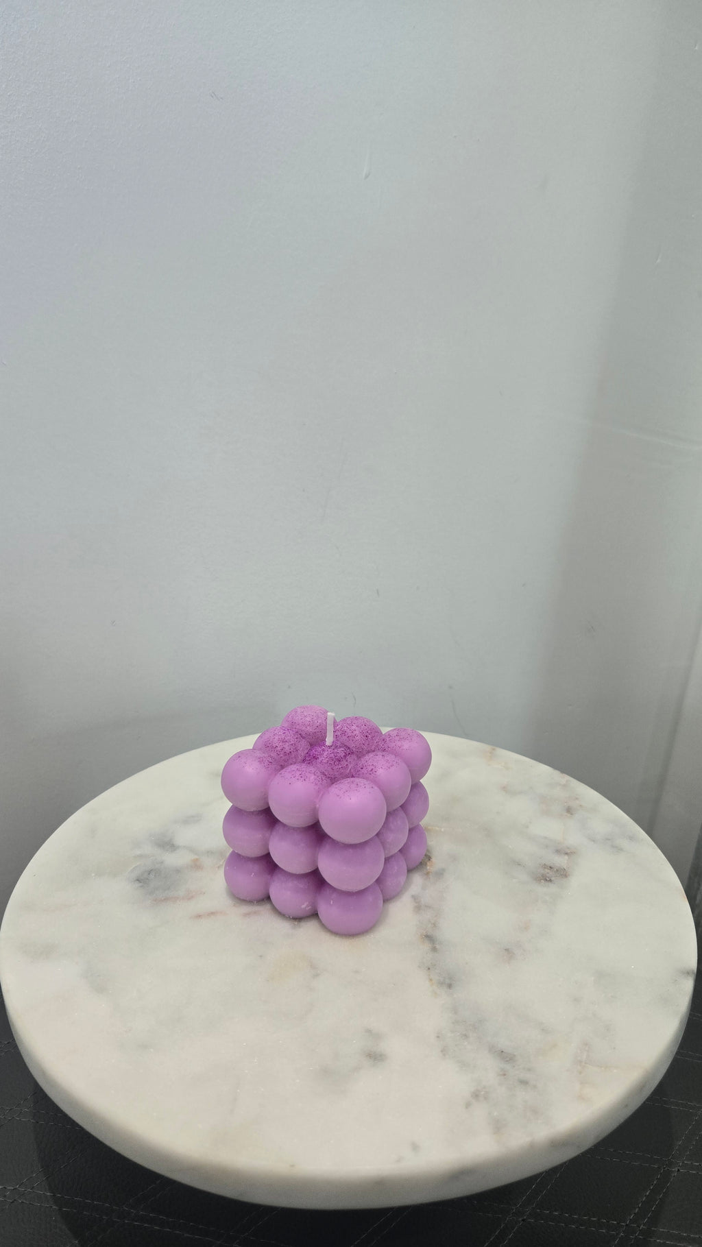 Bubbles Violet Candle