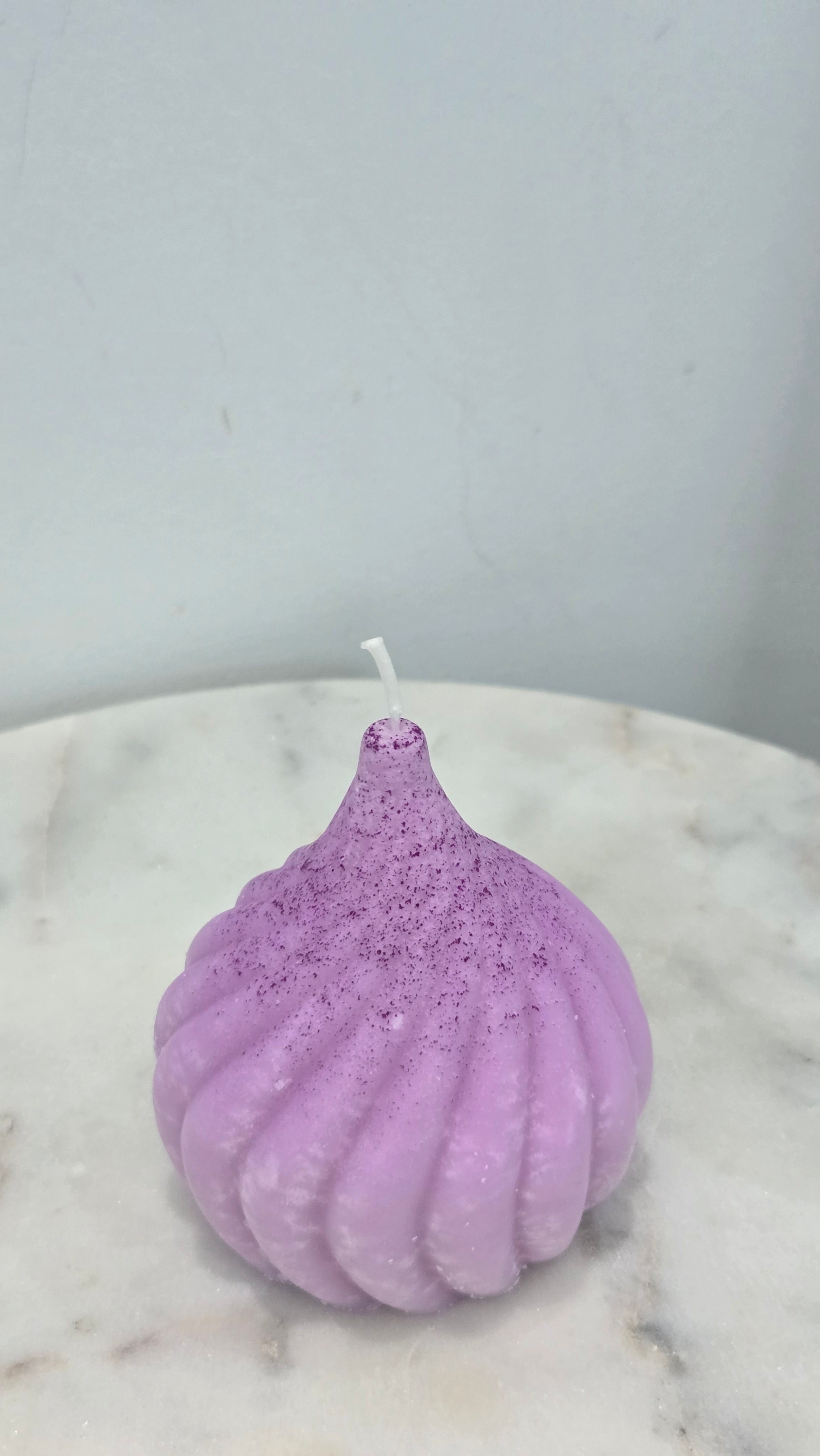 Spiral Violet Candle