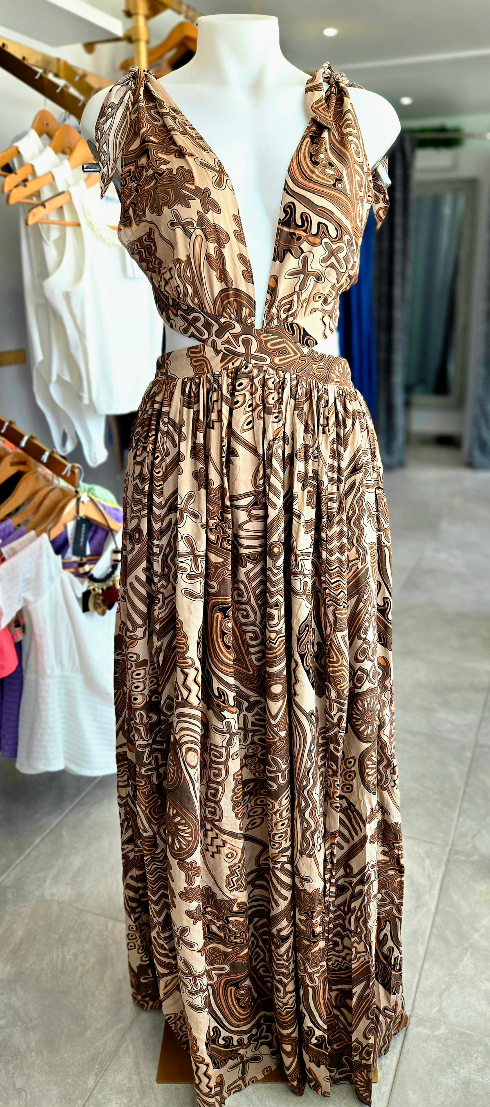 Dusty Clay Maxi Dress