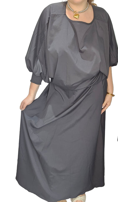 Black Top & Skirt Set