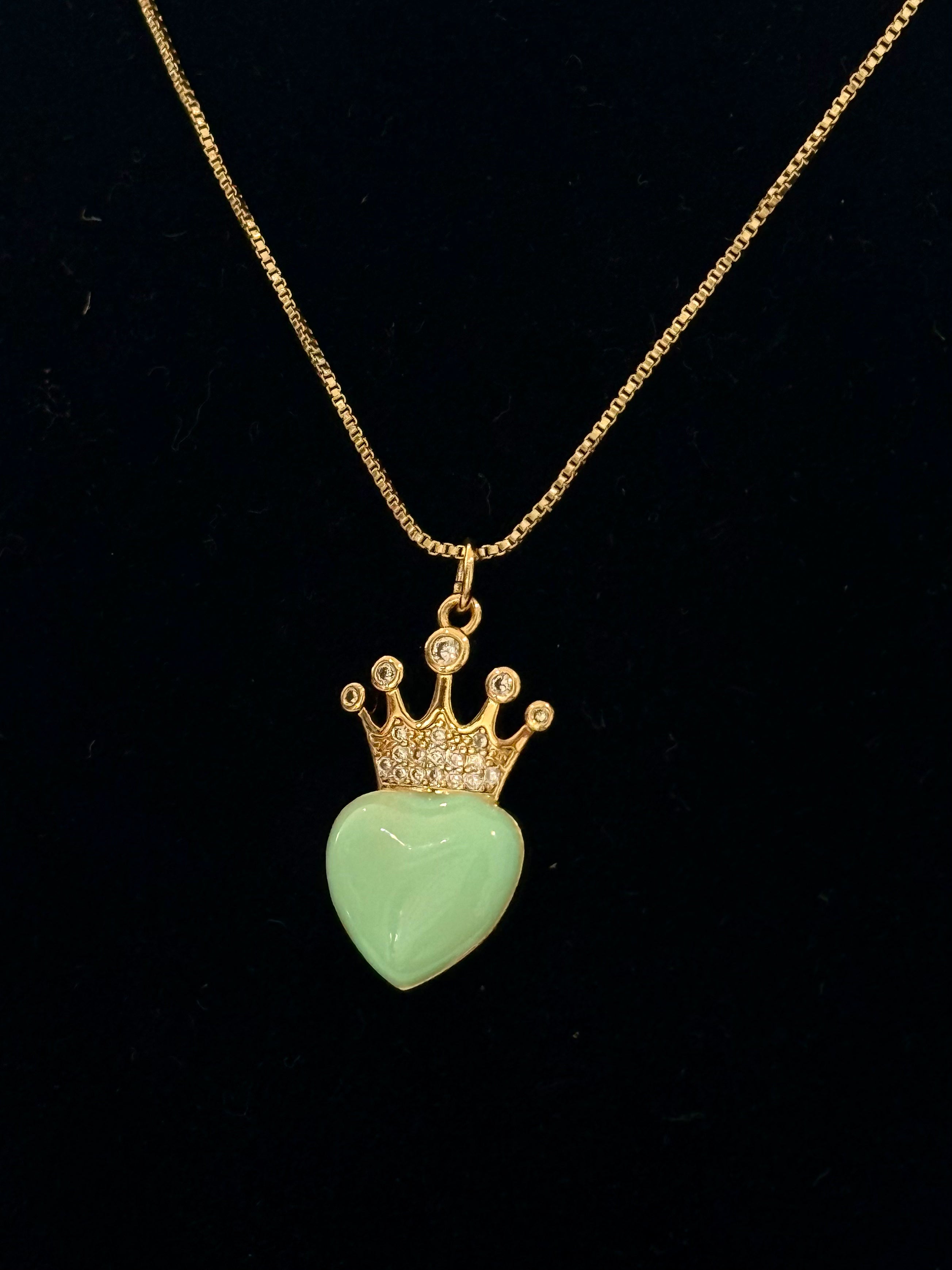 Green Heart Necklace