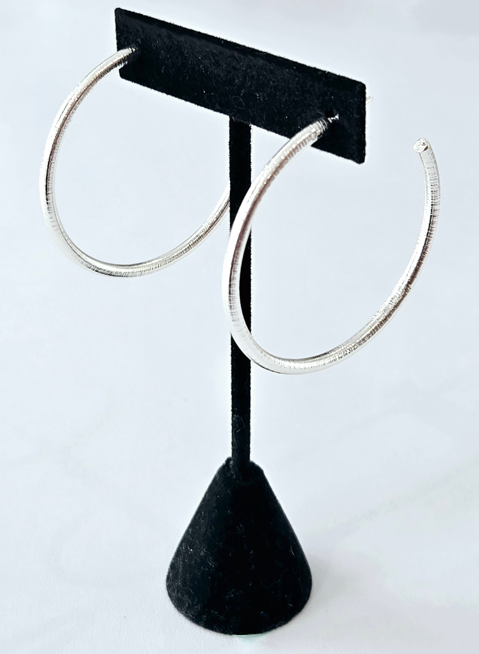Silver Hoops