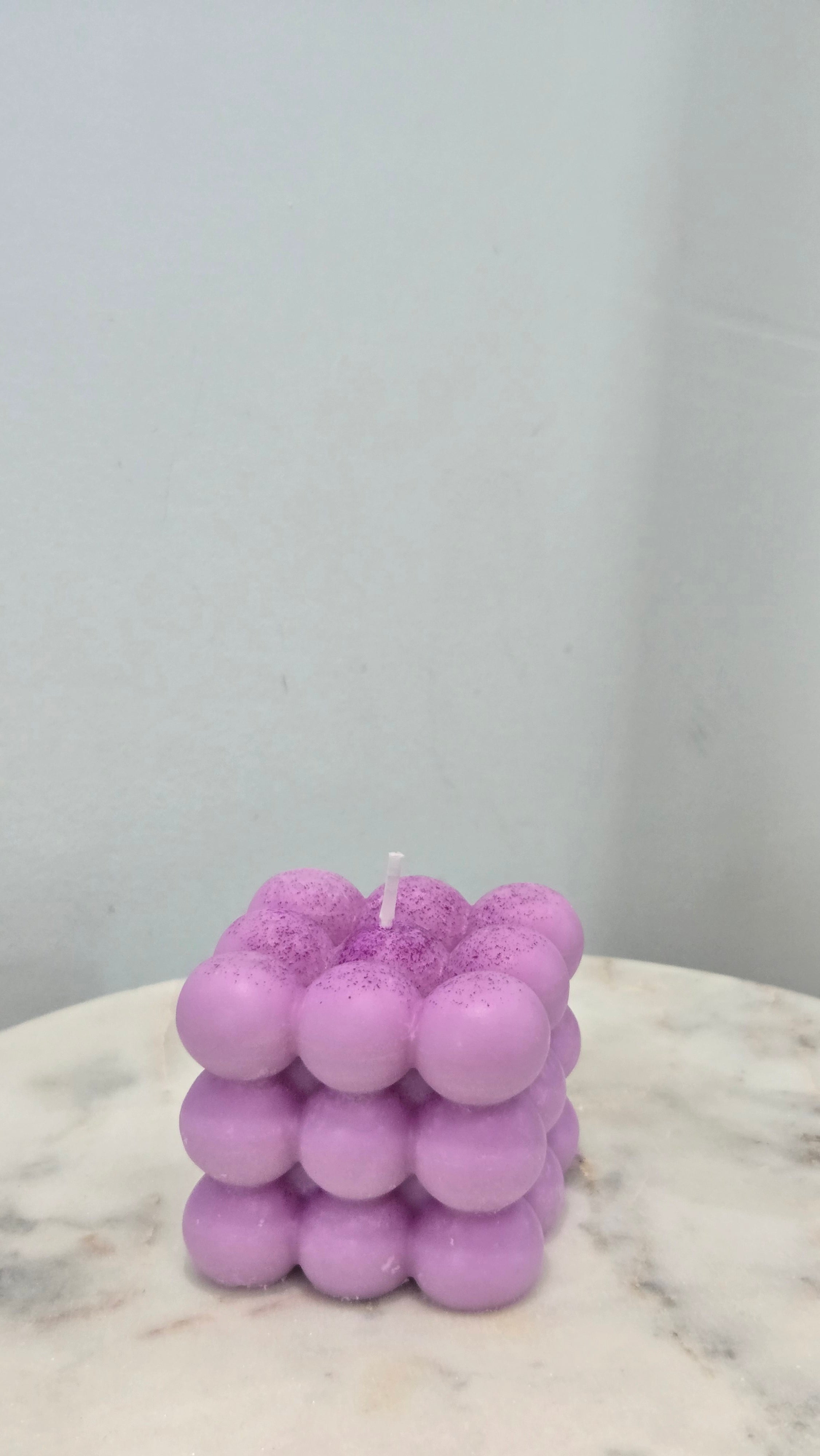 Bubbles Violet Candle