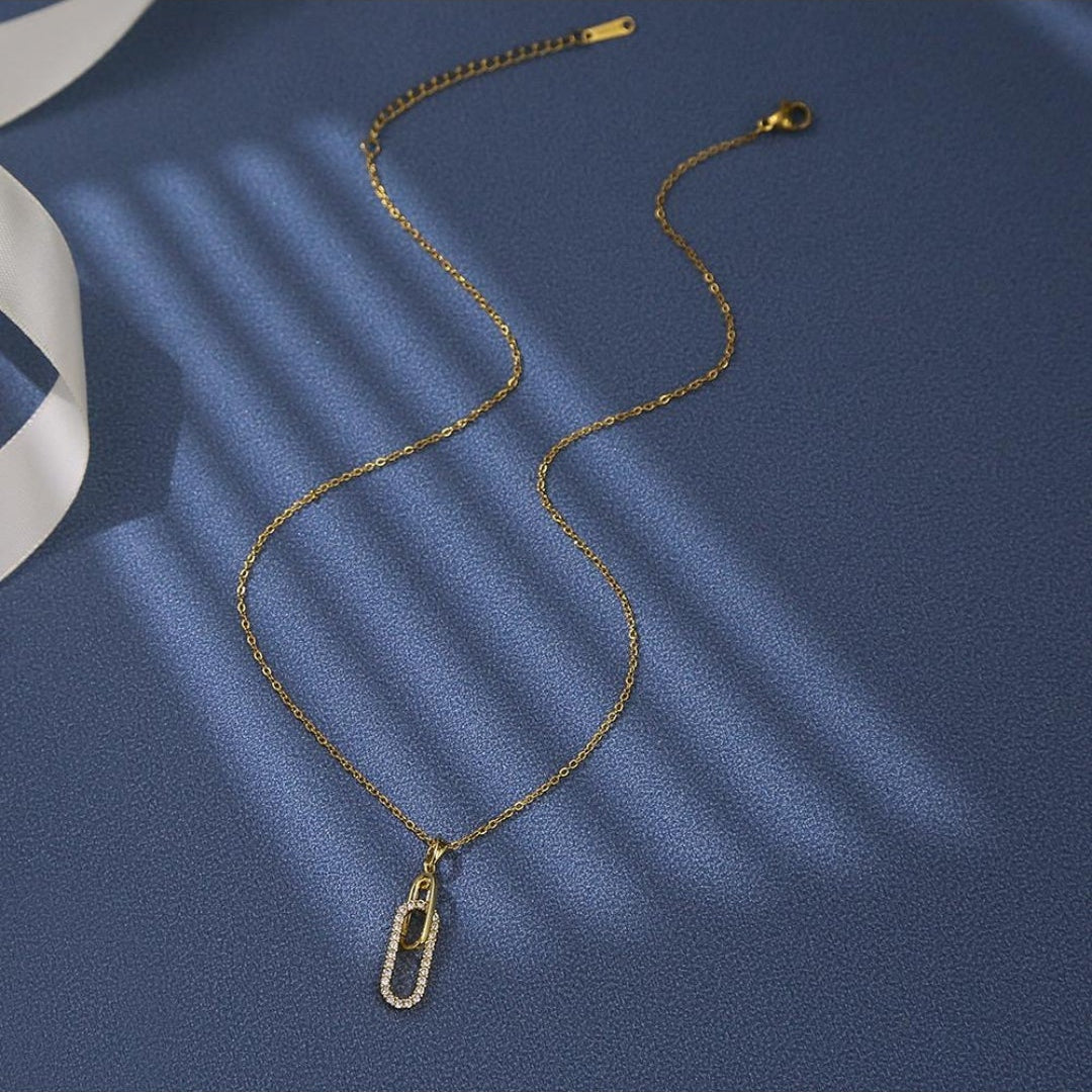Heart Pin Necklace