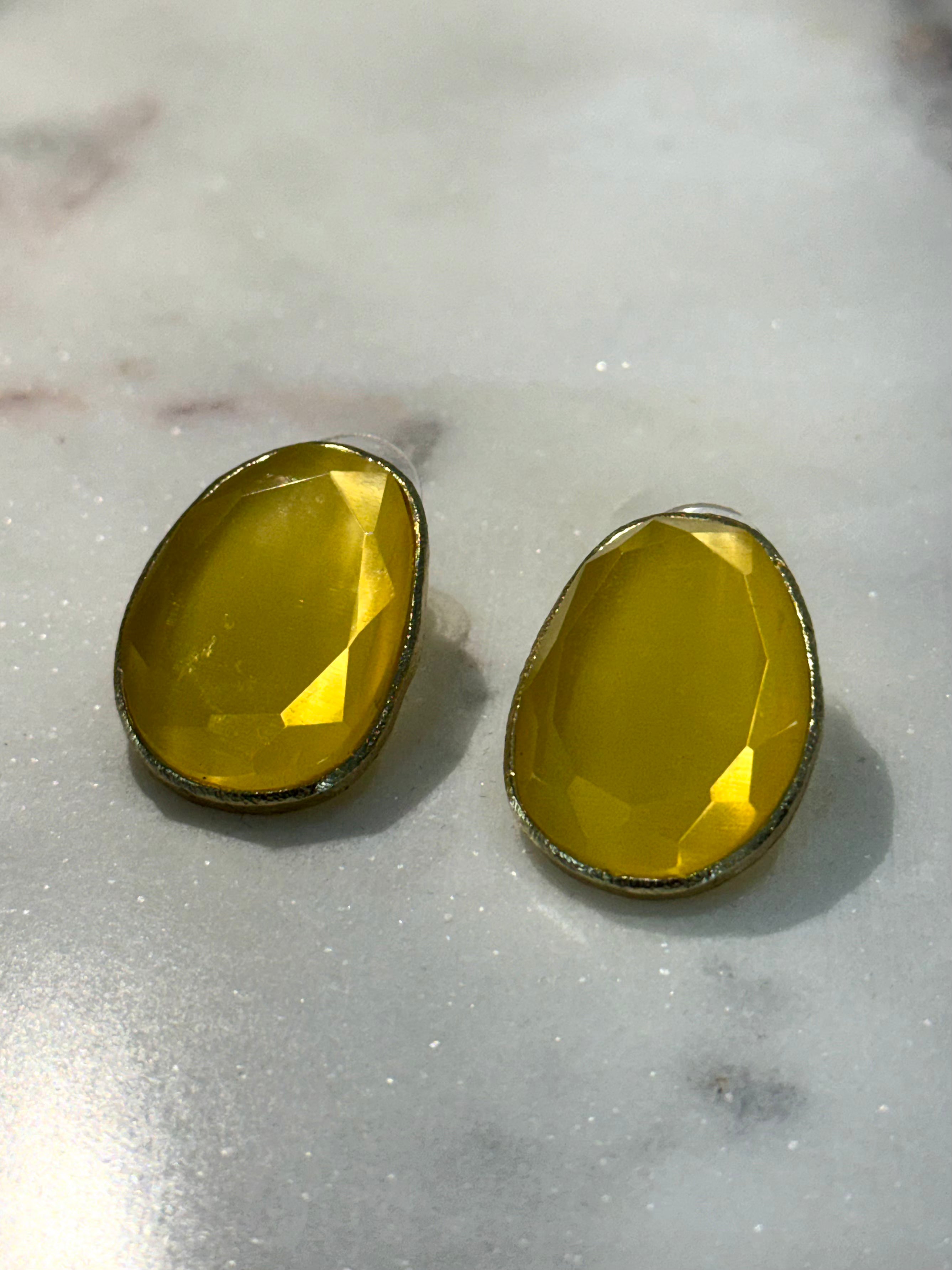Yellow Stones Earrings