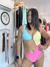 Baby Blue Triple Color Bathing Suit