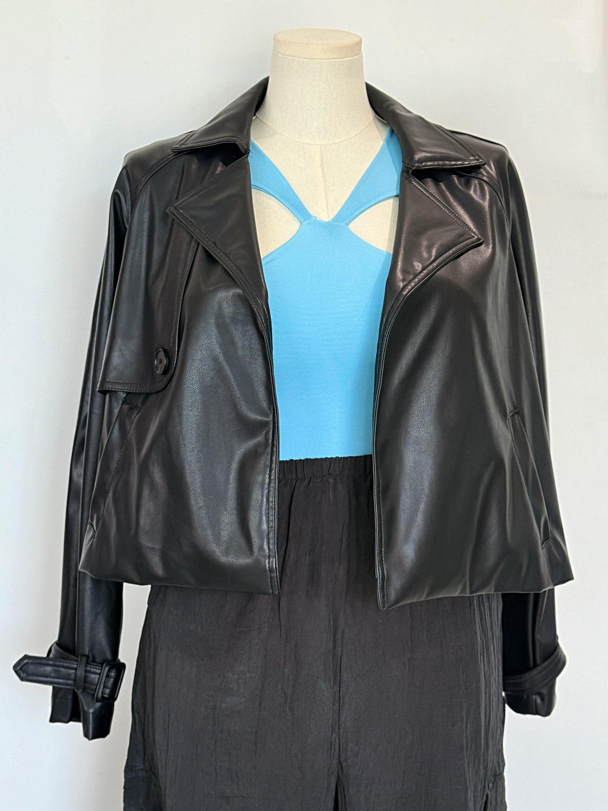 Haute Monde Black Leather Jacket