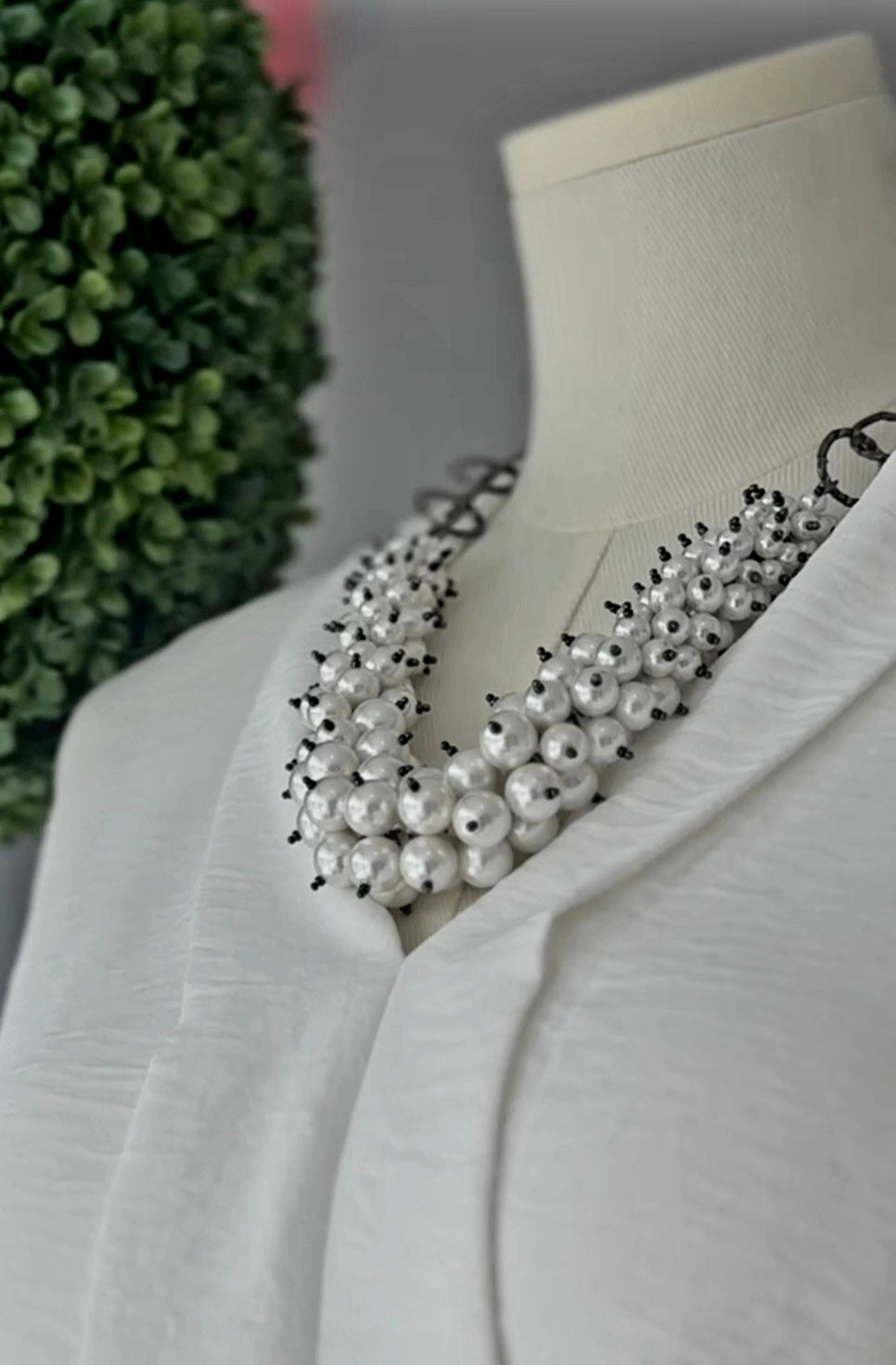 Pearls & Thorns Statement Necklace