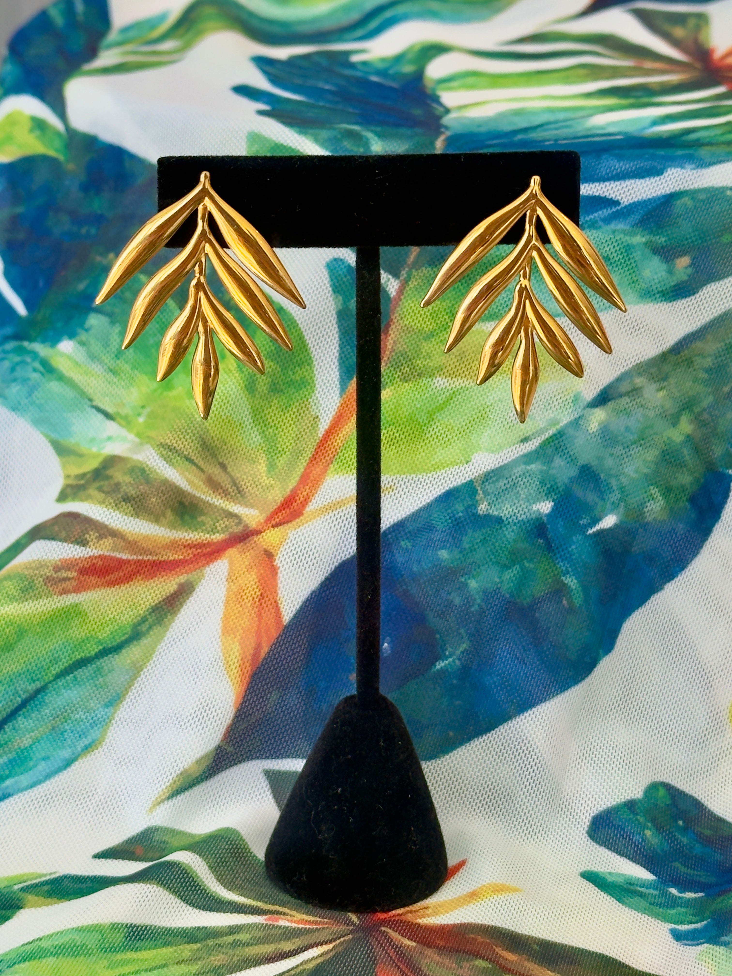Gold Leaves Earrings