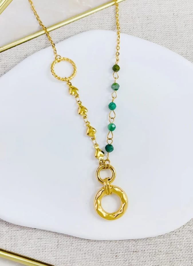 Emerald Circle Necklace