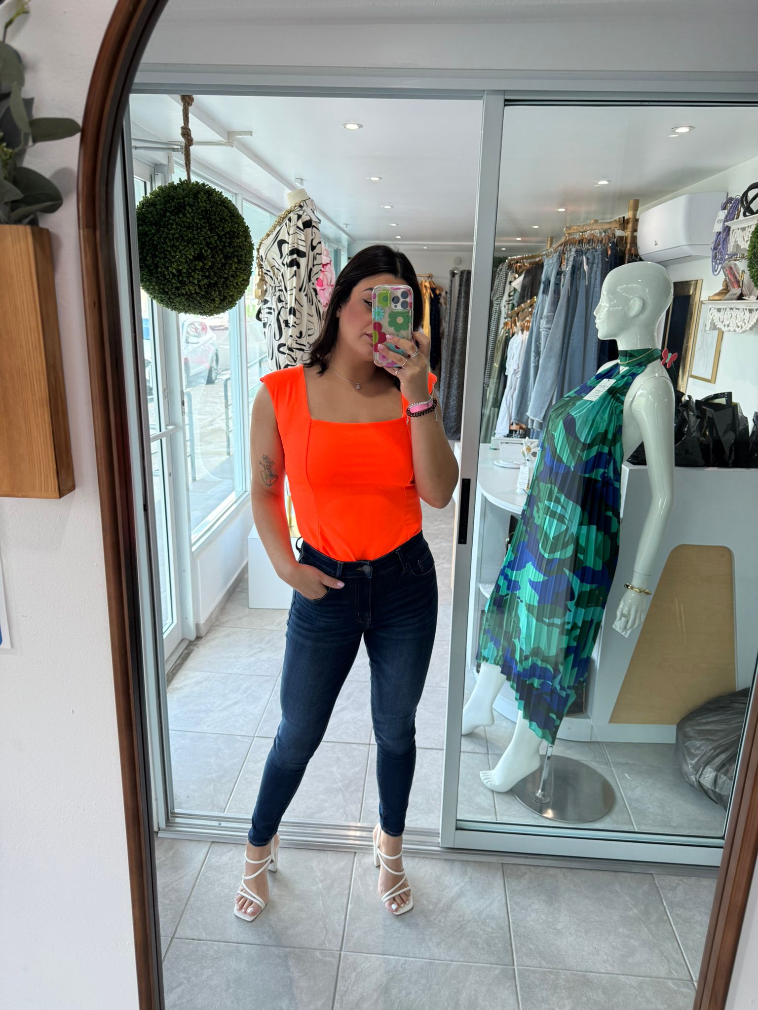 Orange Bodysuit