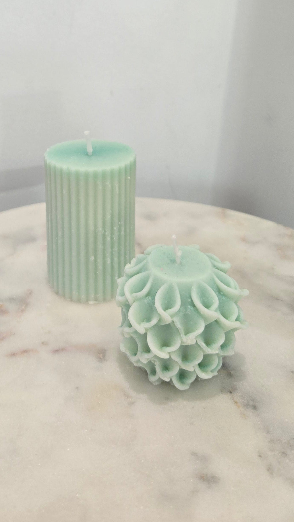Green Candles Set