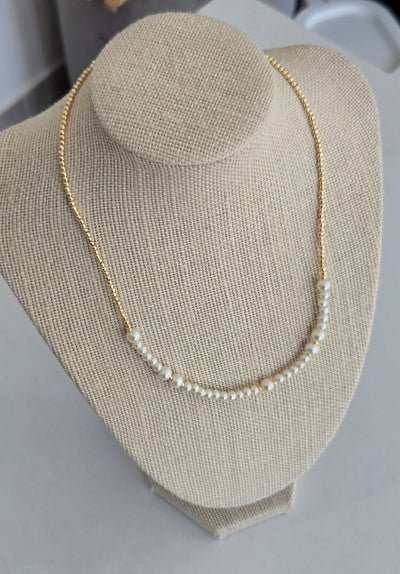 Pearls and Gold Necklace