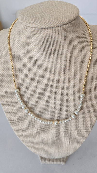 Pearls and Gold Necklace