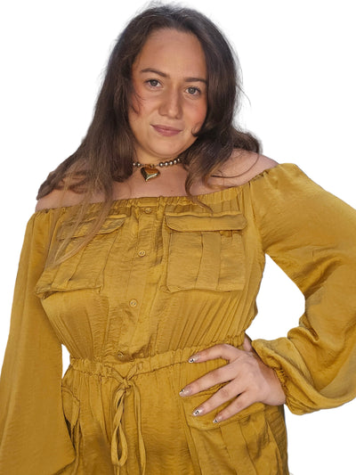 Dress Day Gold Jumpsuit