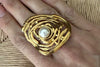 Waves Pearl Ring