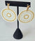 Circles Beads Gold/White Earrings