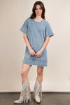 Denim Short Dress