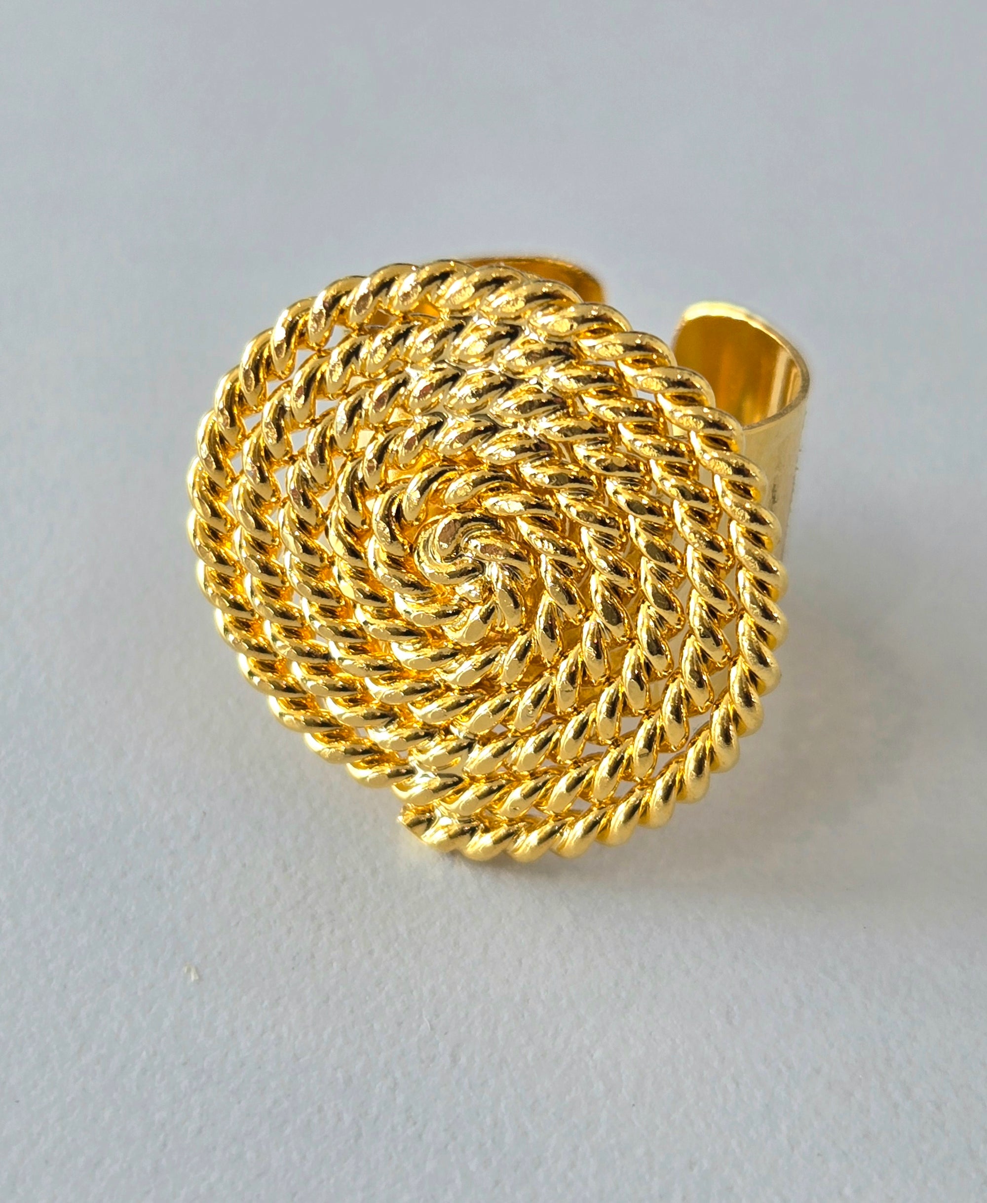 Gold Spiral Ring