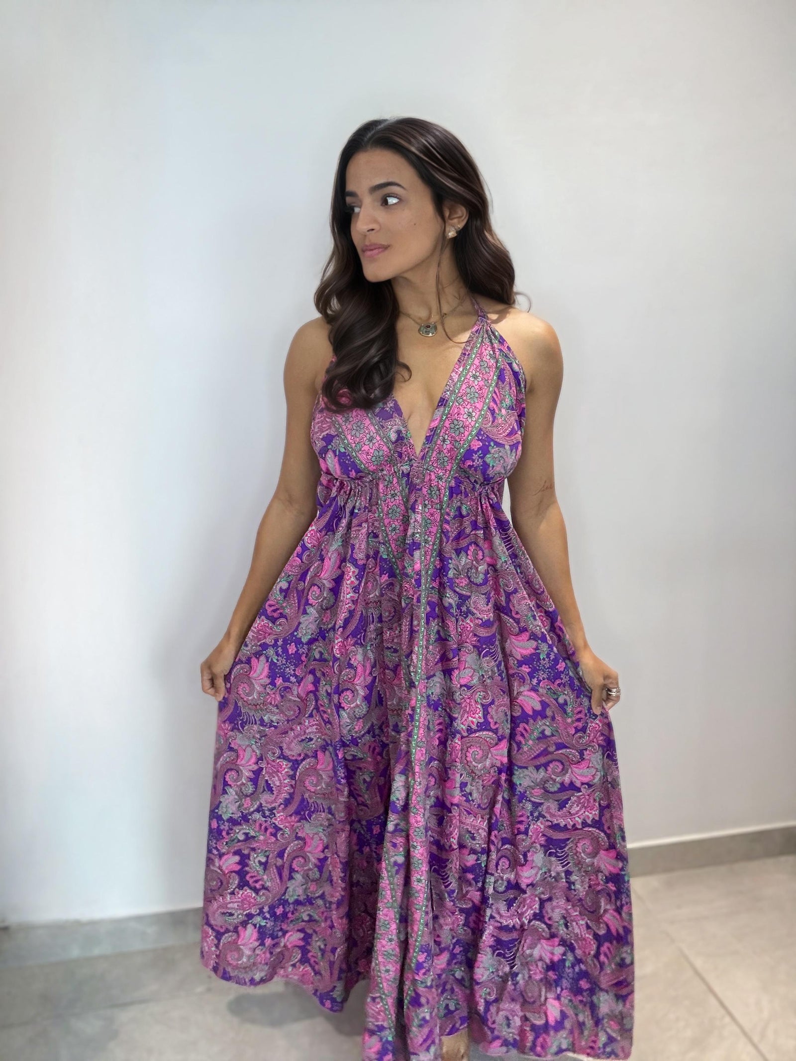 Boho Violet Dress